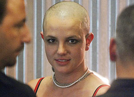 britney spears bald with umbrella. February 22, 2007: Britney